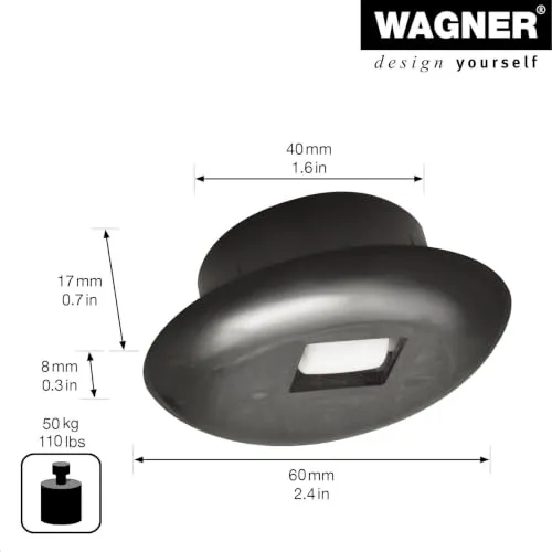 Wagner Roller-Mini RO 7051 mini rullo incasso 15 mm 1pz