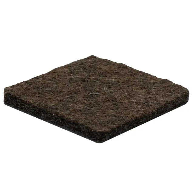 Wagner 15172699 feltrini quadrati 25x25 mm marrone 24 pezzi adesivi