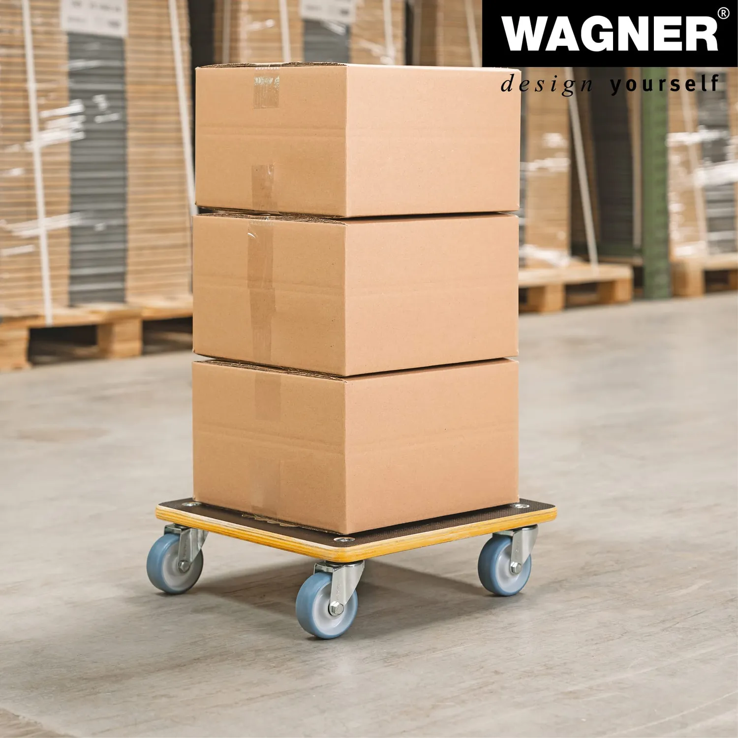 Wagner MaxiGrip Carrello Trasporto 38x38 cm 300 kg