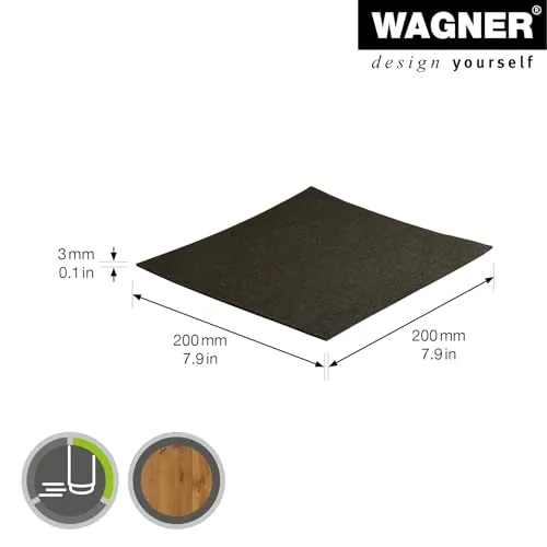 Wagner 15176299 EH 1762 feltro adesivo 200x200 mm marrone ritagliabile