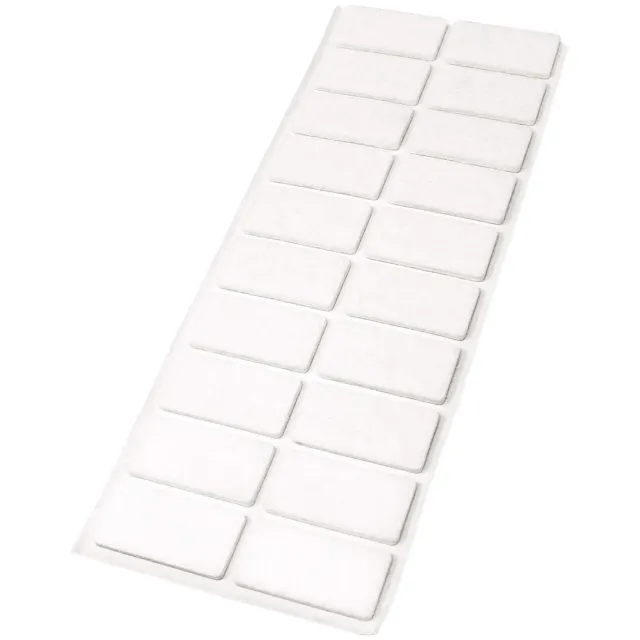 Adsamm feltrini bianchi 20x40 mm 20 pezzi 3,5 mm