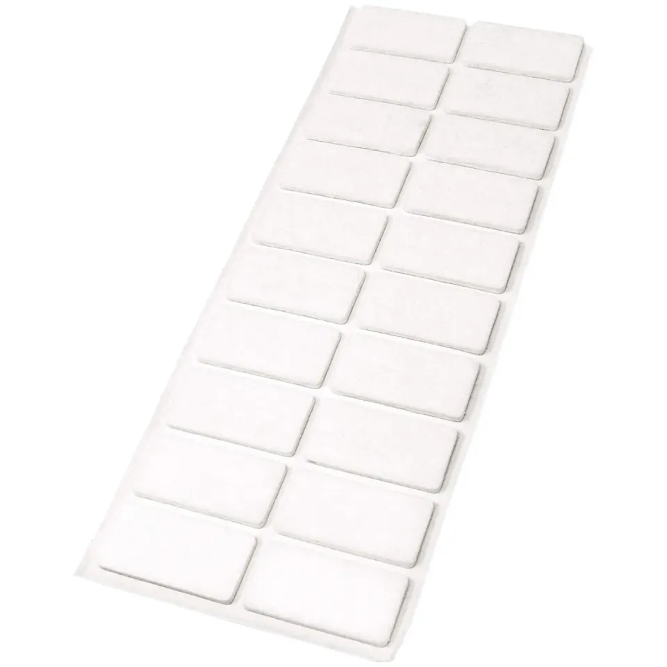 Adsamm feltrini bianchi 20x40 mm 20 pezzi 3,5 mm