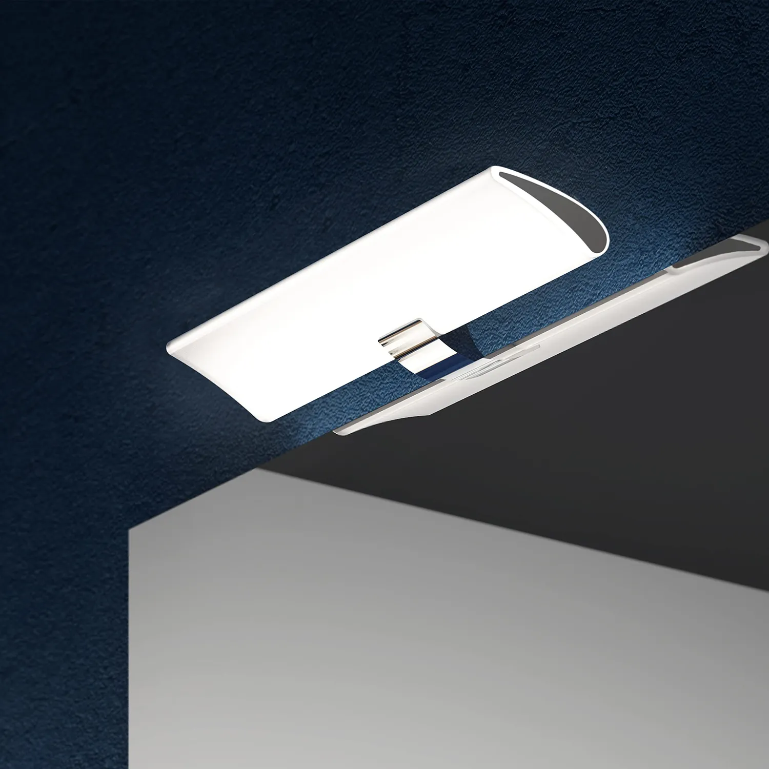 Emuca faretto LED specchio bagno 300 mm IP44 cromo