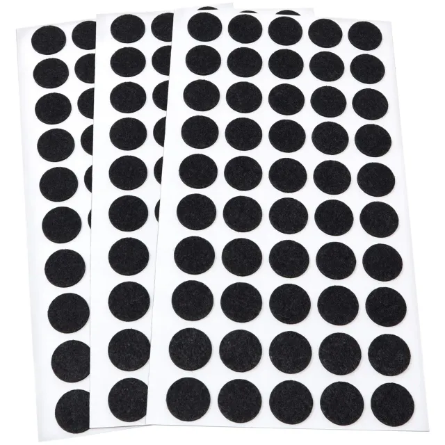 Adsamm Feltrini Ultrasottili Ø16 mm Neri 150 Pezzi 1,5 mm