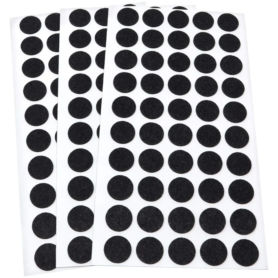 Adsamm Feltrini Ultrasottili Ø16 mm Neri 150 Pezzi 1,5 mm