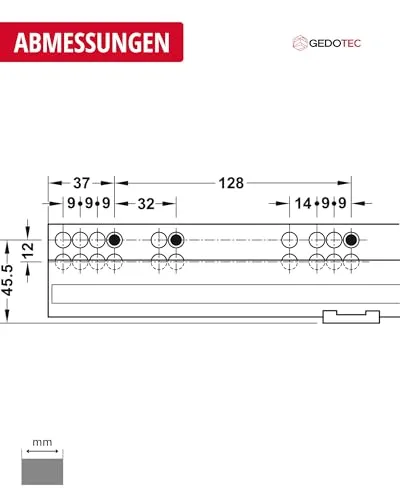 Gedotec Matrix Runner UM A30 guide cassetti 270 mm 1 paio