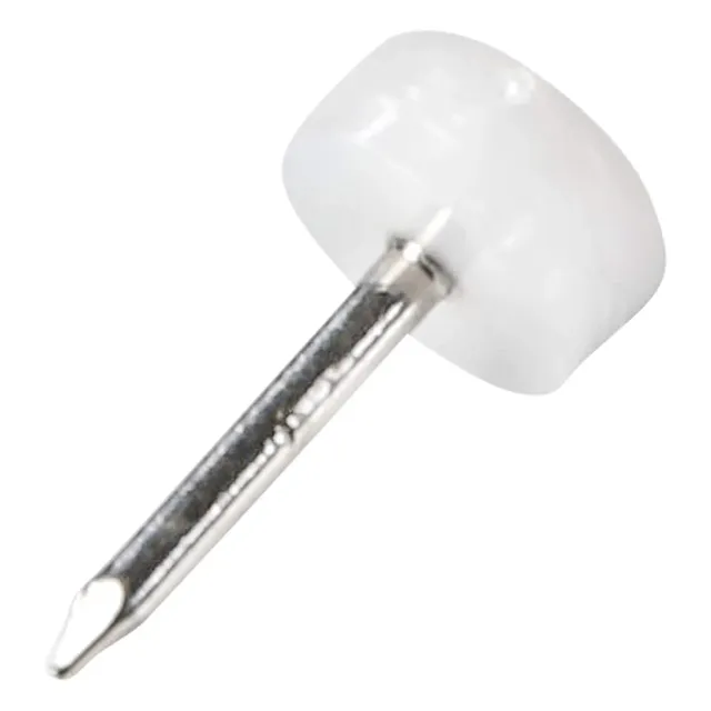 Adsamm PG-N-WH-10-4 pattini bianchi Ø10 mm 4 pezzi con chiodo