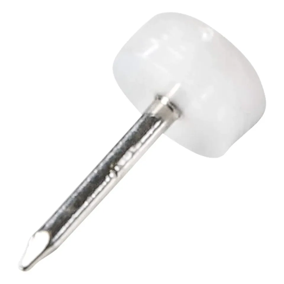 Adsamm PG-N-WH-10-4 pattini bianchi Ø10 mm 4 pezzi con chiodo