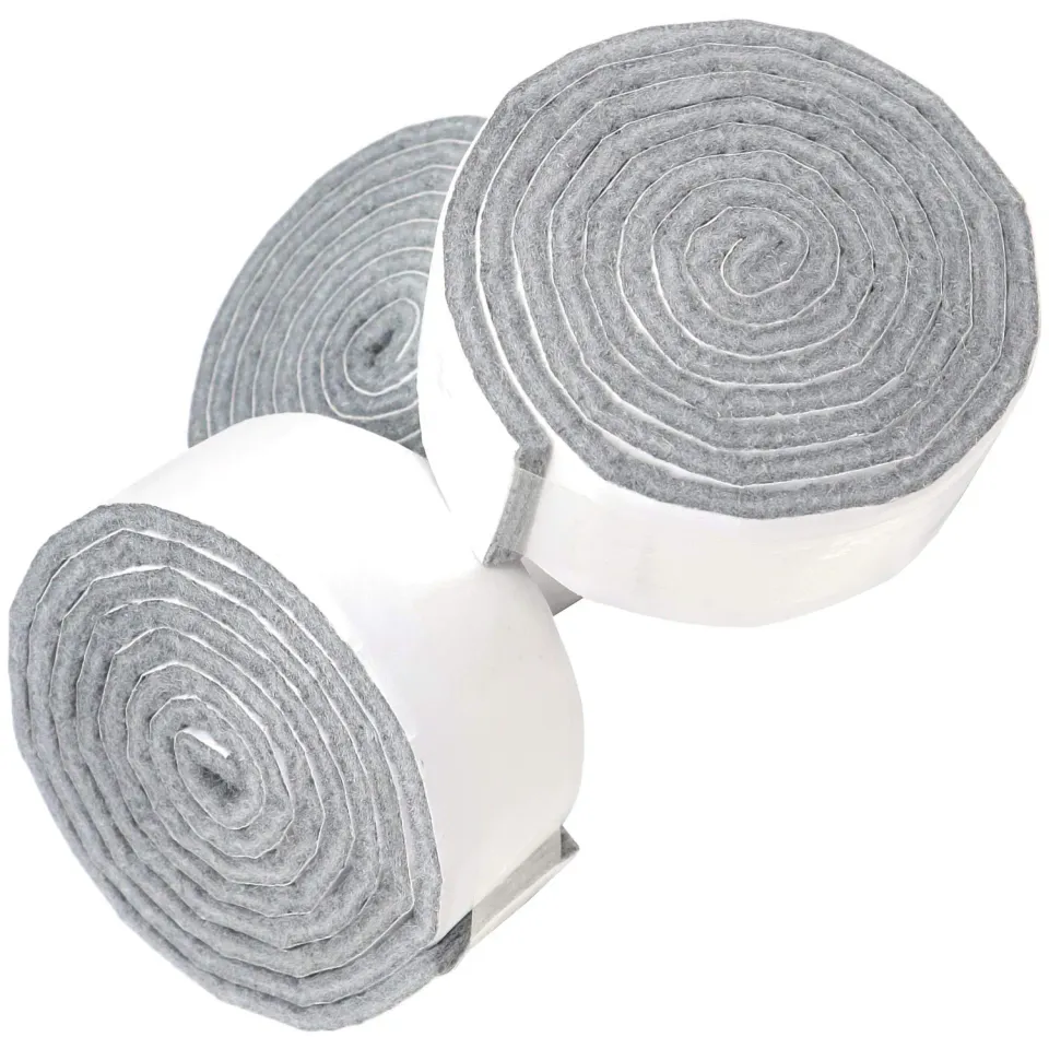 Adsamm Nastro Feltro Adesivo Grigio 29x1000 mm 3 Rotoli