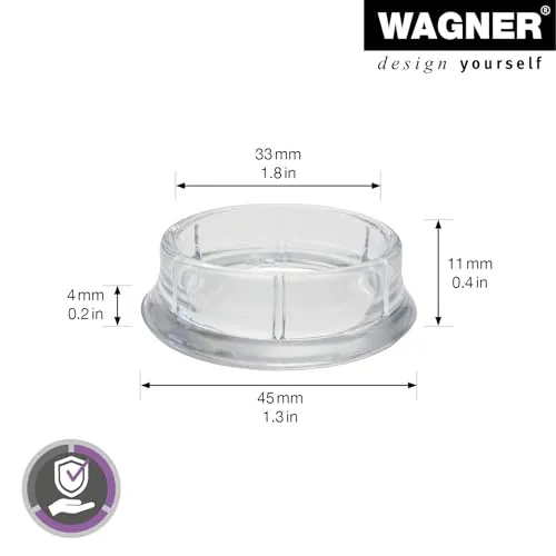 Wagner EH 0430 sottobicchieri 33/45 mm 4 pezzi