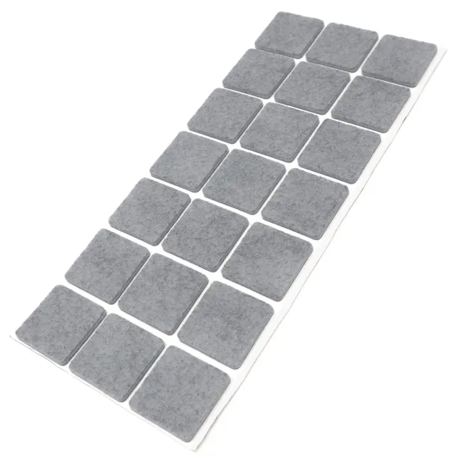 Adsamm feltrini autoadesivi quadrati 30x30 mm grigi 21 pezzi 3,5 mm