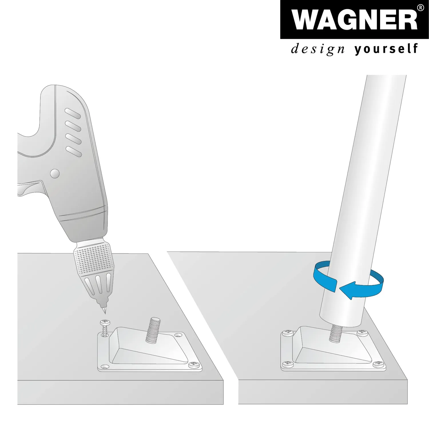 Wagner Design ST 7710 gamba mobile legno faggio 110 mm