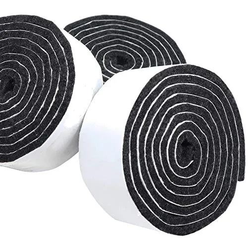 Adsamm nastro feltro autoadesivo nero 29x1000 mm 3 rotoli