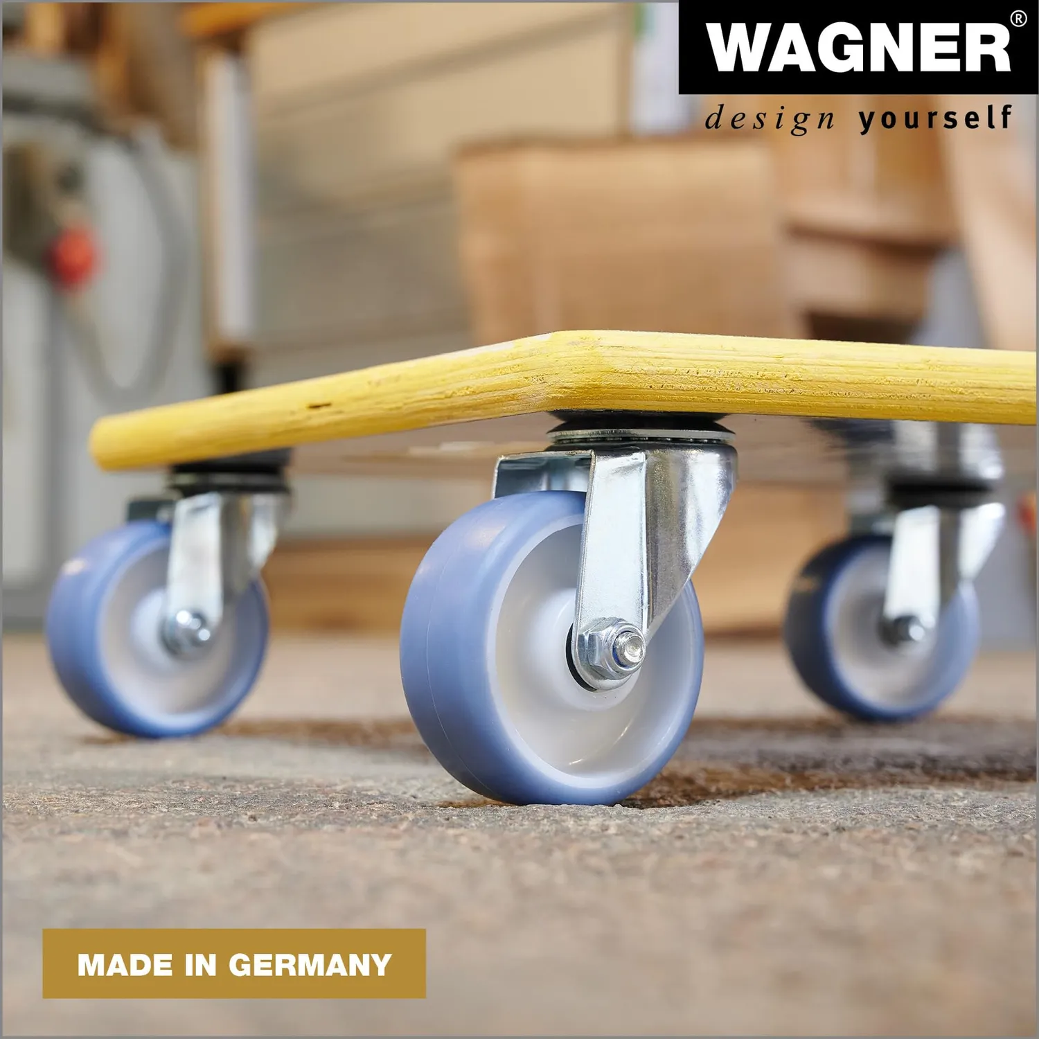 Wagner MaxiGrip Carrello Trasporto 38x38 cm 300 kg