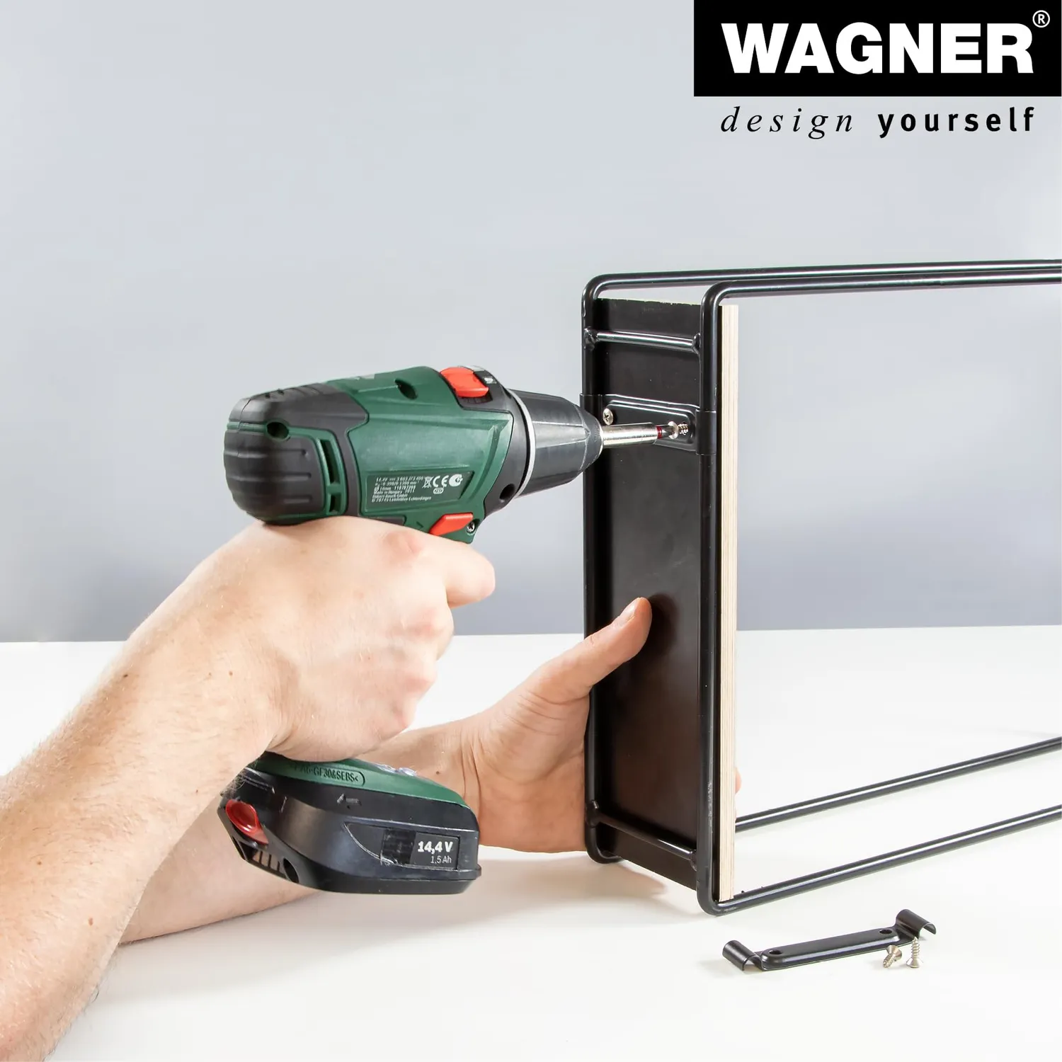 Wagner ST 3940 morsetto design acciaio 2 pz nero opaco