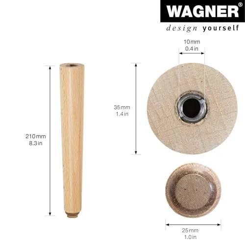 Wagner ST 7720 gamba conica faggio naturale 210 mm