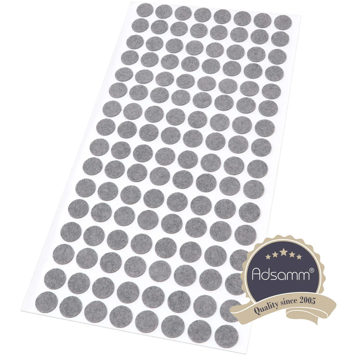 Adsamm ultrasottili ø12 mm feltrini grigi 128 pz 1,5 mm