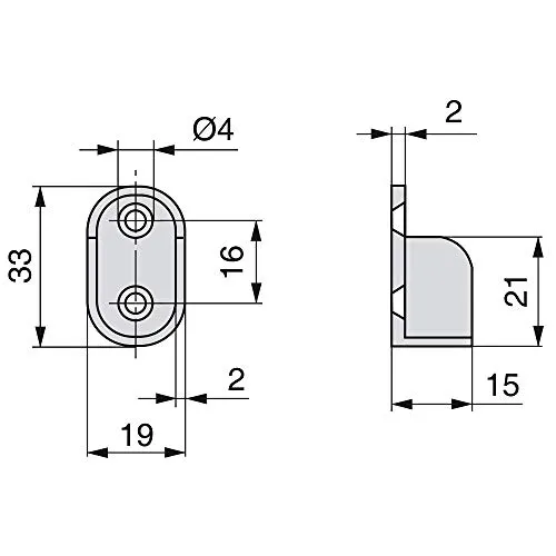 Emuca 7060825 Reggitubo Armadio Grigio 10 Pz Ovale