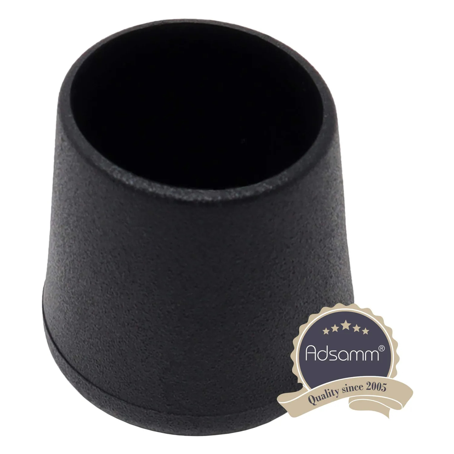Adsamm Puntale Avvolgente Esterno Ø 25-26 mm Tappo 4 pz Nero Feltro