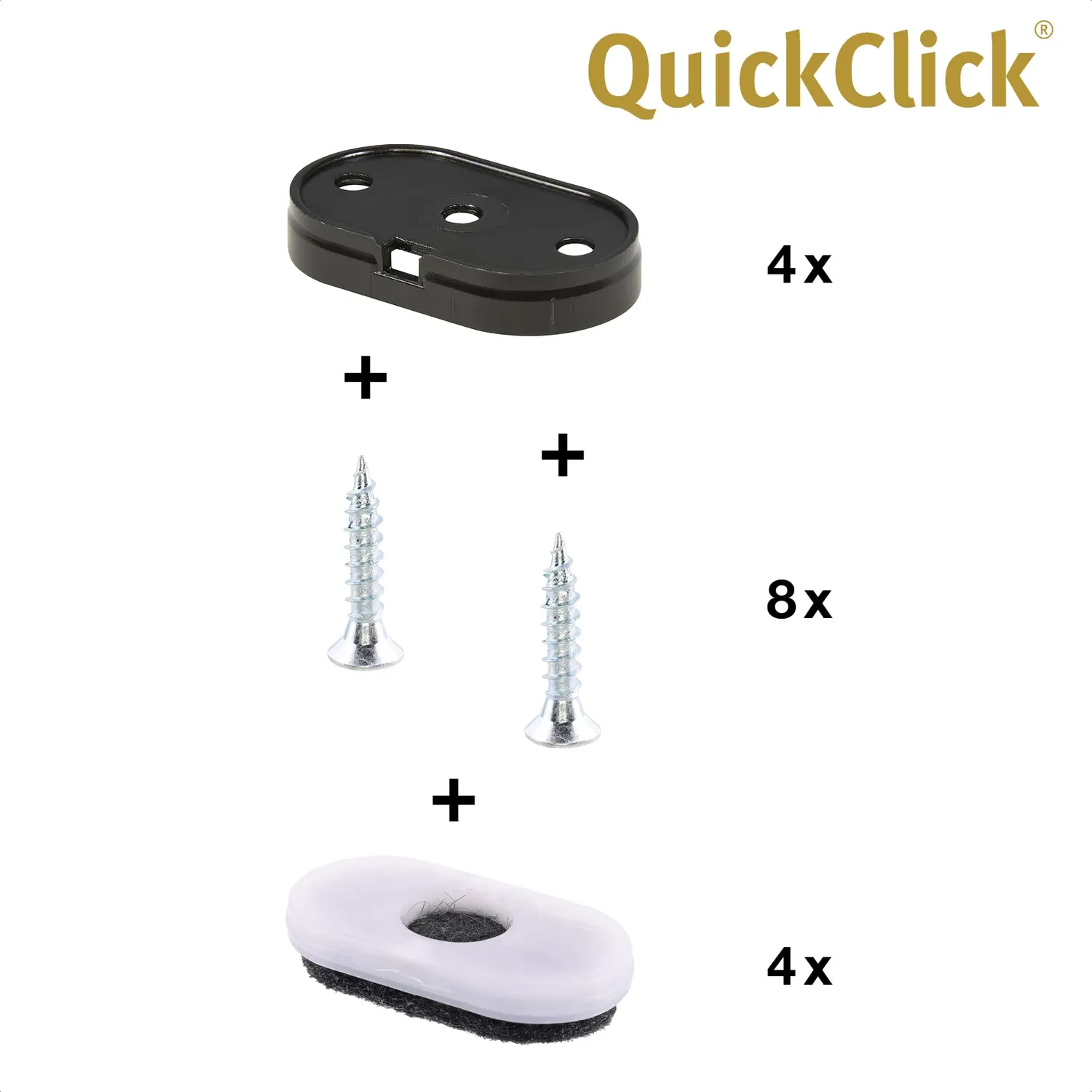 Wagner QuickClick 15783400 feltrini ovali 35x20 mm 4 pz