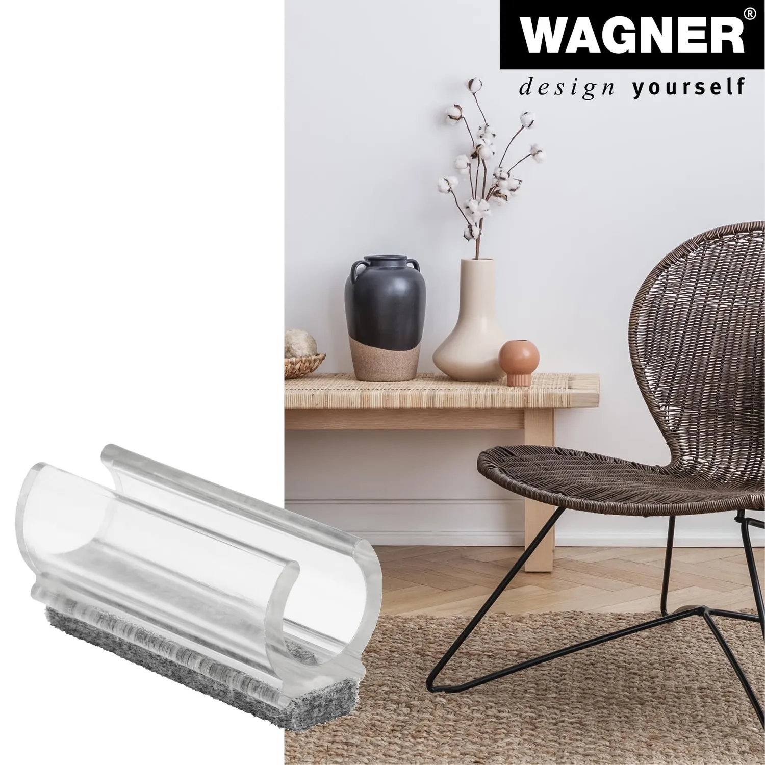 WAGNER EH 0691 ghiera tubo rotondo feltro 4 pezzi