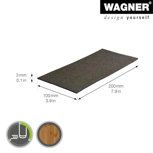Wagner 15175299 EH 1752 foglio feltro adesivo marrone 100x200 mm