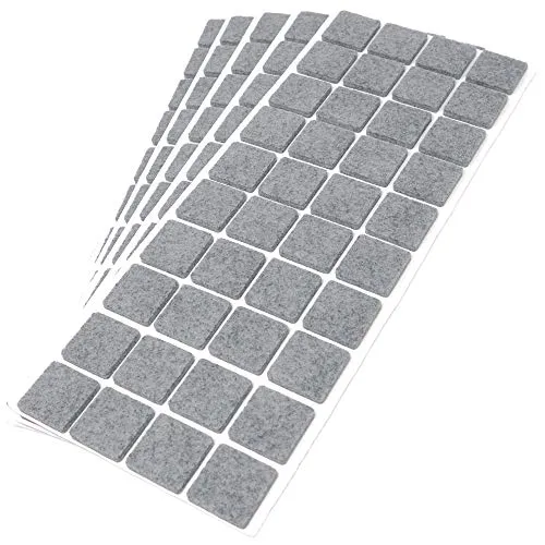 Adsamm Feltrini Quadrati 25x25 mm Grigio 200 Pezzi Autoadesivi