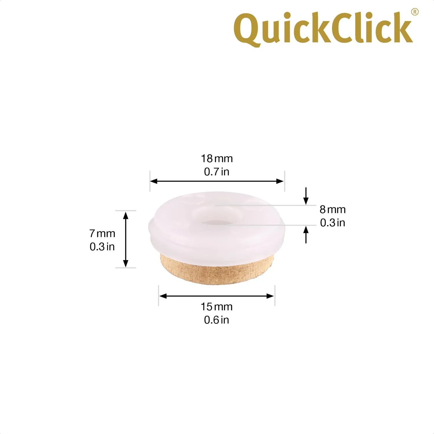 Wagner QuickClick inserti feltro SYNO 20 mm set 8 pezzi