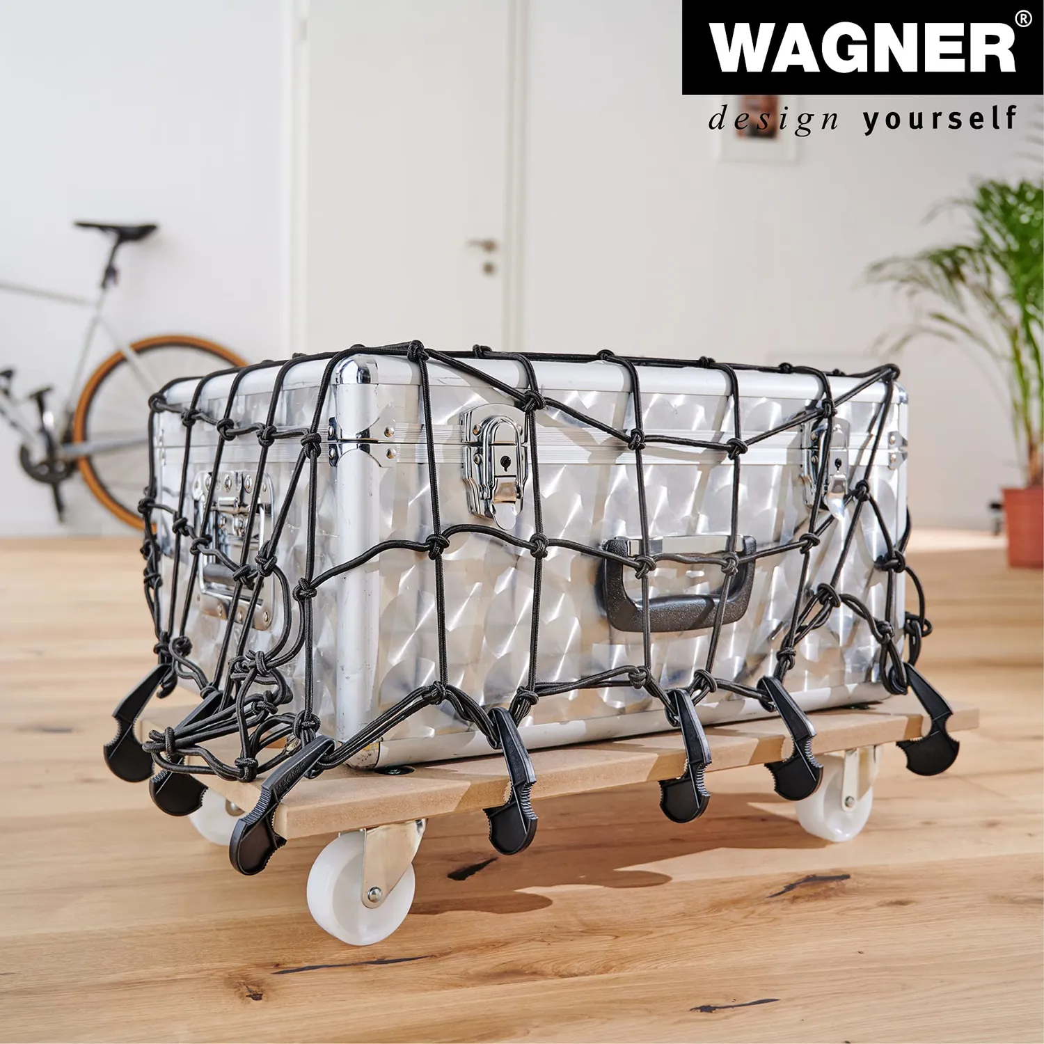 WAGNER MM 3061 rete elastica trasporto 80x80 cm nera