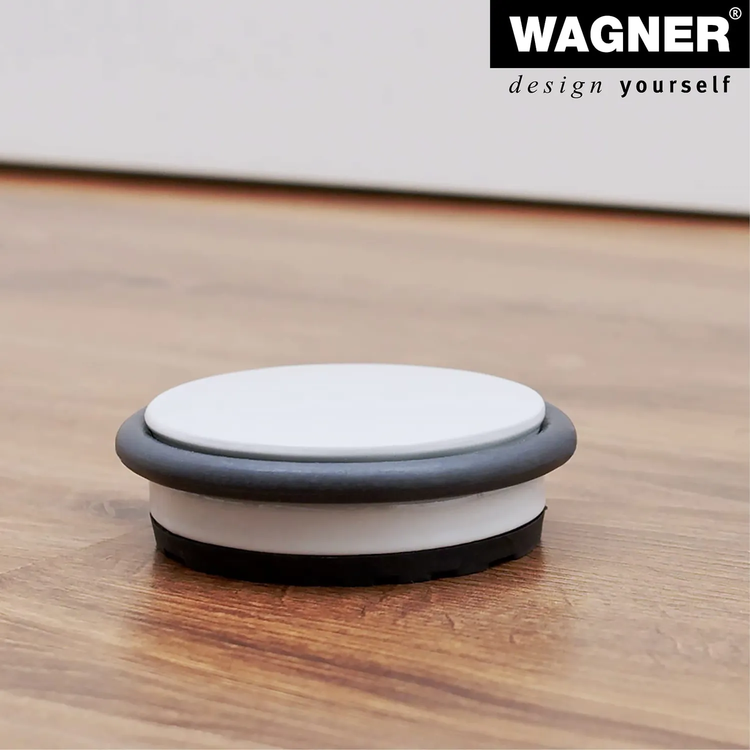 Wagner Big Disk fermaporta pavimento grigio chiaro 98 mm