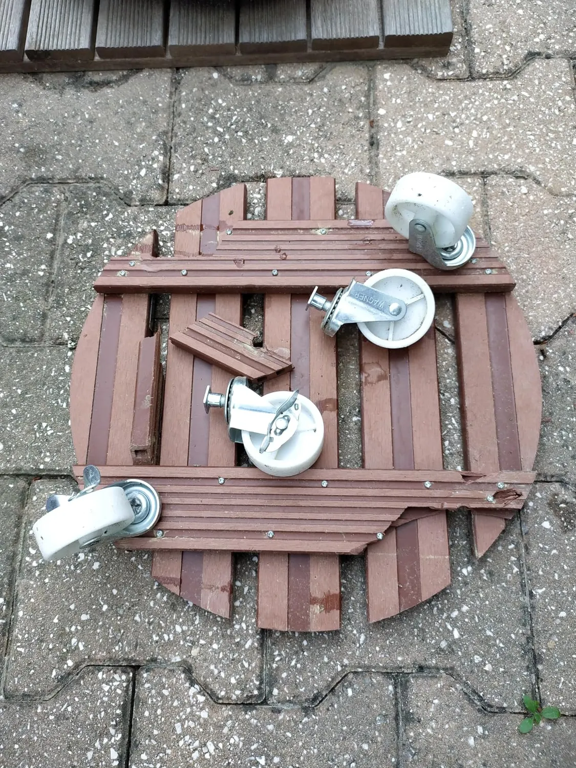 Wagner Carrello Piante Tondo Ø 38,5 cm Terracotta 150 kg