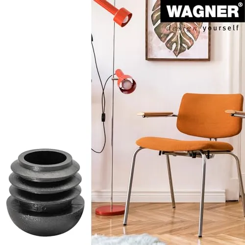 Wagner 15005499 feltrini per tubi tondi 4 pezzi Ø 23/25 mm neri