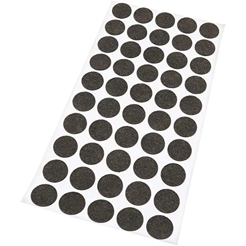 Adsamm feltrini ultrasottili Ø 20 mm marroni 50 pezzi da 1,5 mm