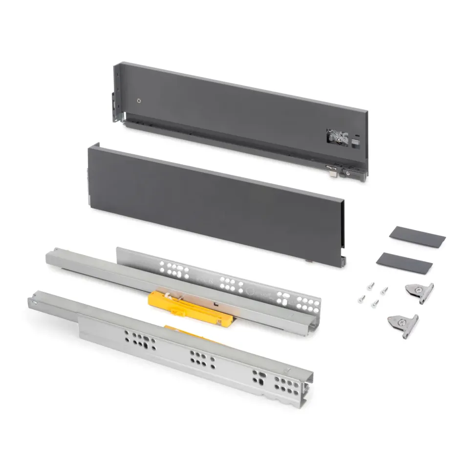 Emuca Vertex Push Cassetto H131 350 mm Antracite