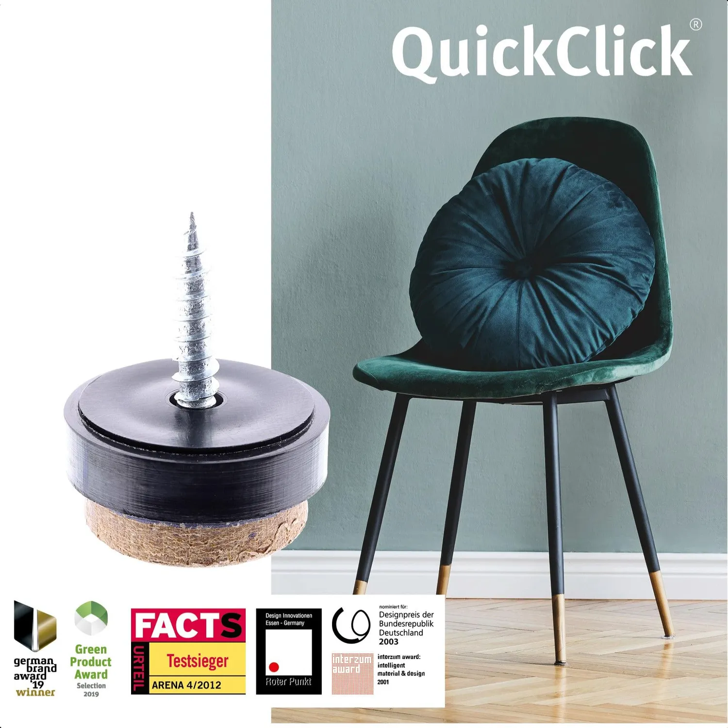 Wagner QuickClick 16791399 feltrini avvitare 17 mm 4pz cotto
