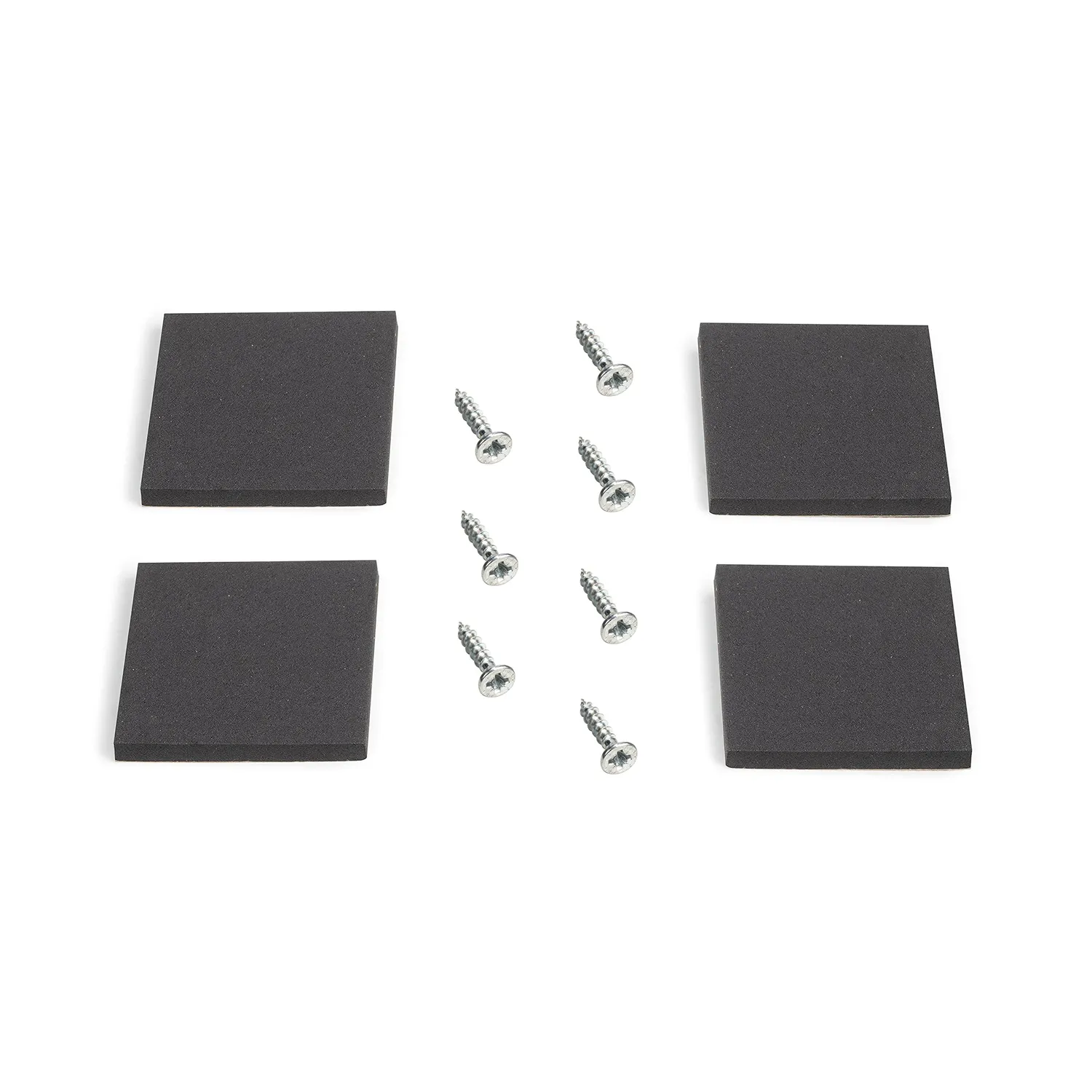 Emuca 695x695 mm gambe tavolo a croce 2 pezzi bianche acciaio