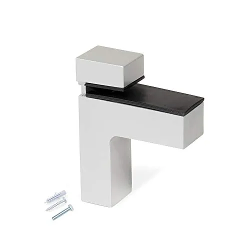 Emuca Squad-2 reggimensola legno vetro alluminio coppia