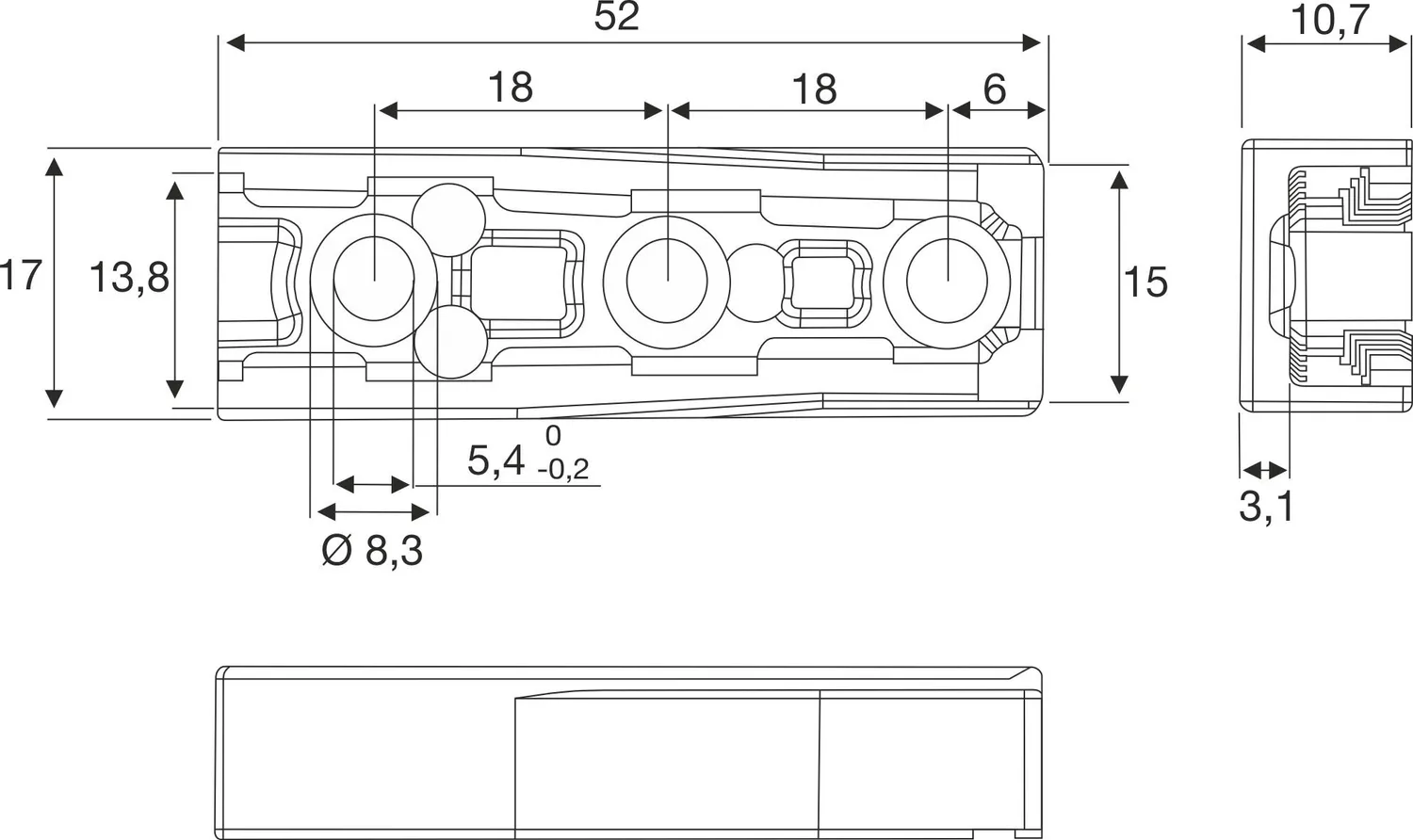 Gedotec giunti mobili M6 set 10 pezzi nichelati acciaio