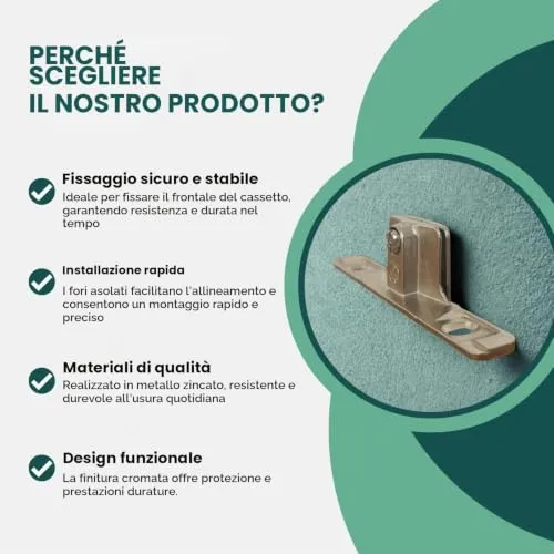 Indaux Supra ganci frontale cassetto acciaio coppia 3D