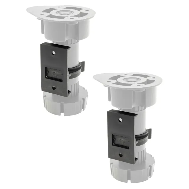Wagner 12041400 clip fissaggio piedini 2 pezzi nere