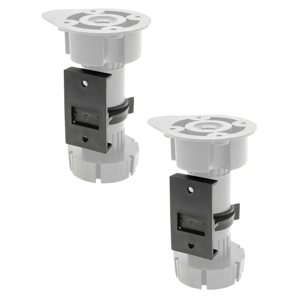 Wagner 12041400 clip fissaggio piedini 2 pezzi nere
