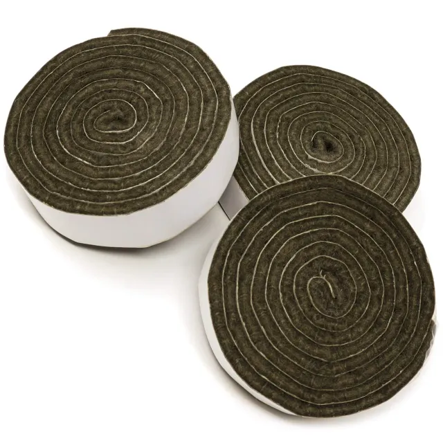 Adsamm Nastro feltro marrone 19x1000 mm 3 rotoli 3,5 mm