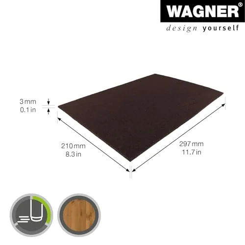 Wagner 15175400 design yourself foglio feltro adesivo marrone