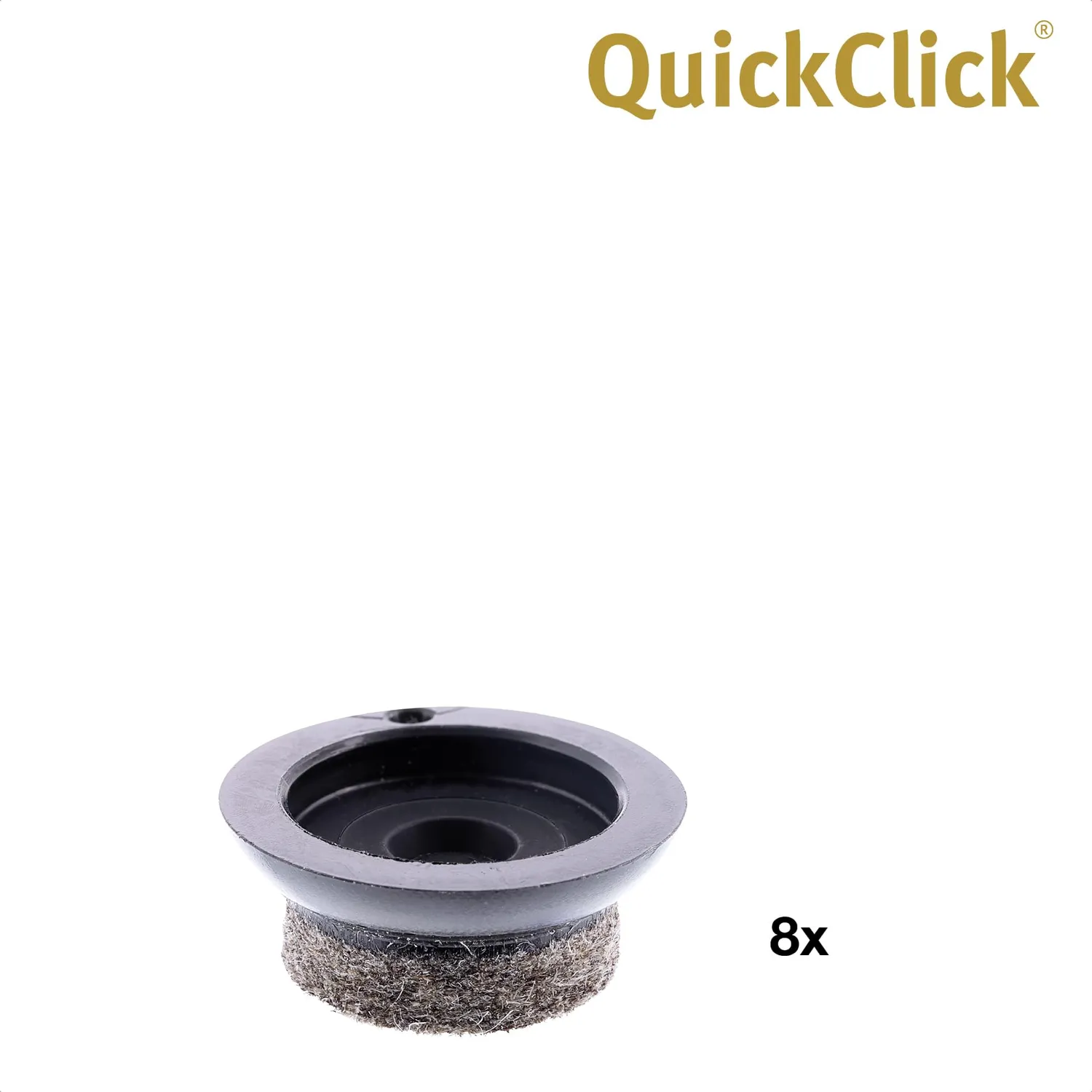 Wagner QuickClick Inserti Feltro Ø 20 mm 8 Pezzi Lana Slim