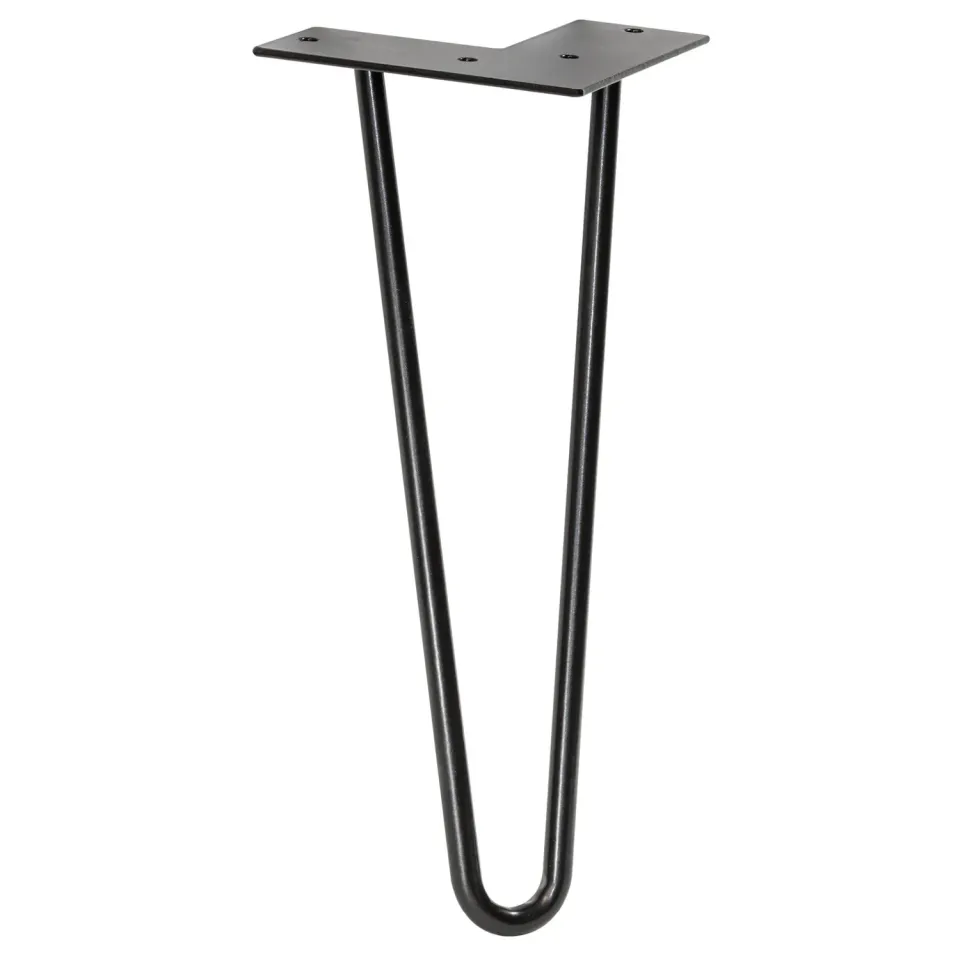 WAGNER Hairpin Leg ST 8230 gamba mobile 30 cm nera 1 pz