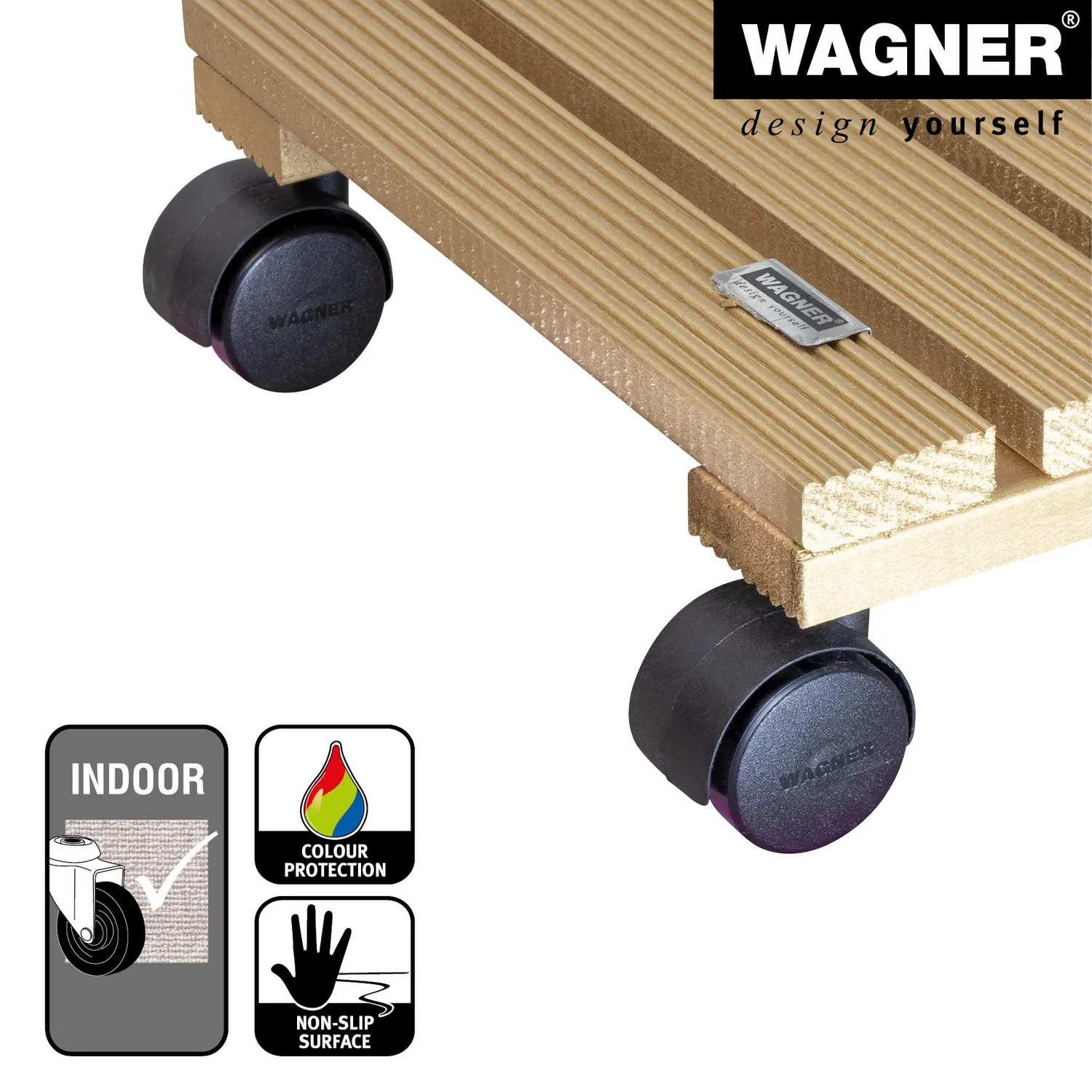 Wagner Country 20043101 carrello piante oro 25x25 cm 100 kg