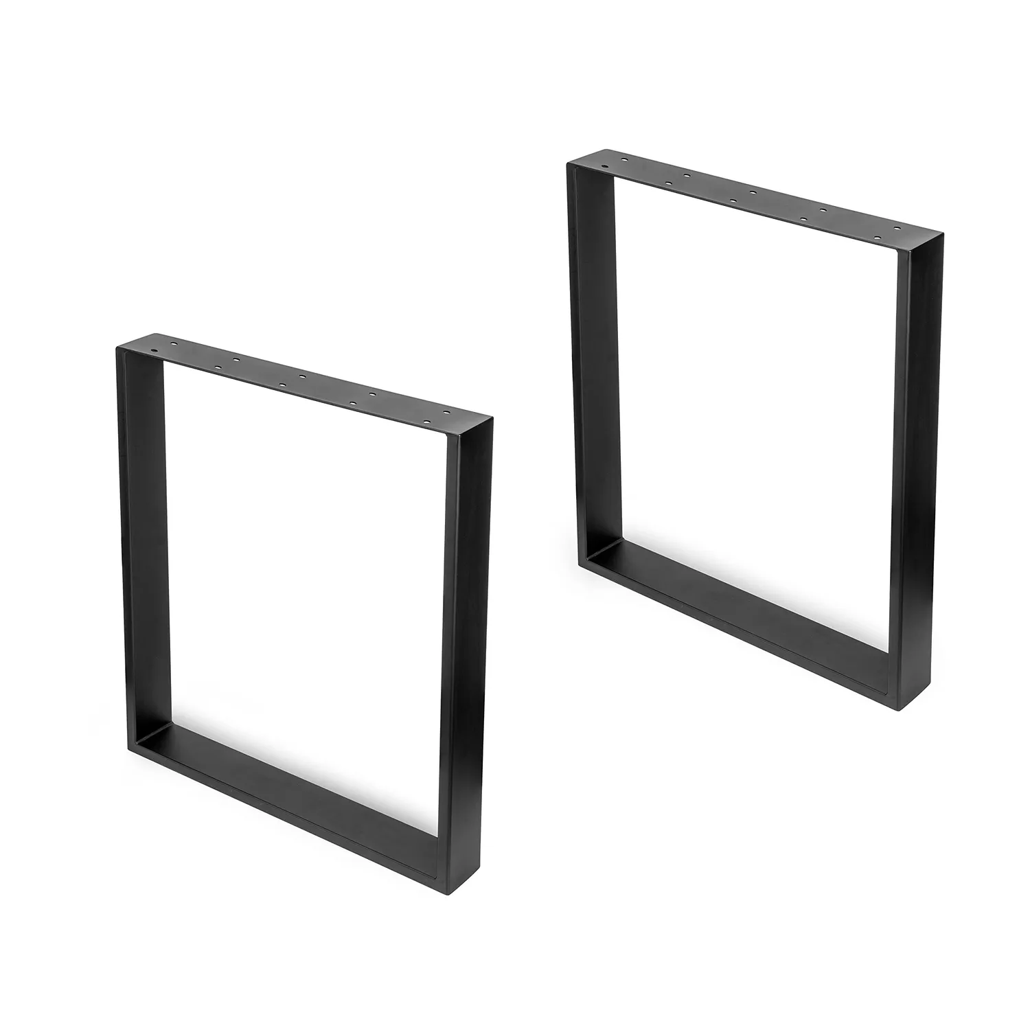 Emuca 695x695 mm gambe tavolo a croce 2 pezzi bianche acciaio