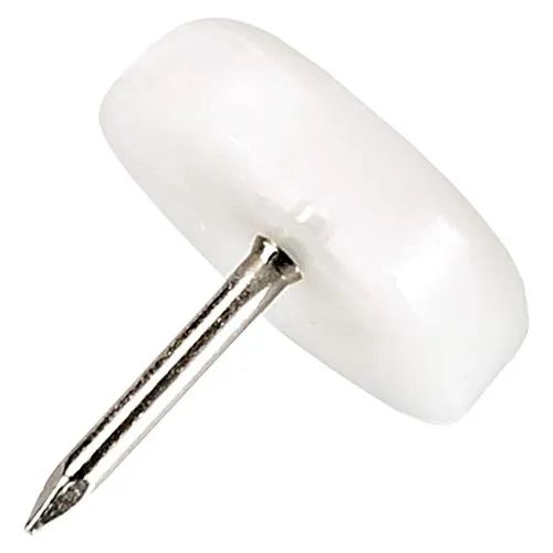 Adsamm PG-N-WH-20-16 pattini plastica bianchi 20 mm 16 pezzi
