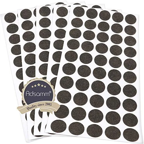 Adsamm Feltrini Autoadesivi 20x20 mm Marrone 250 pz Ultrasottili