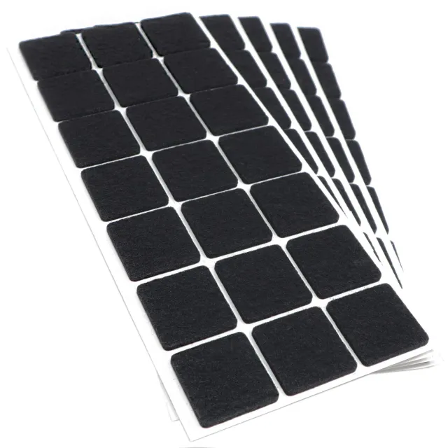 Adsamm Feltrini Autoadesivi 30x30 Neri 105 Pezzi 3,5 mm